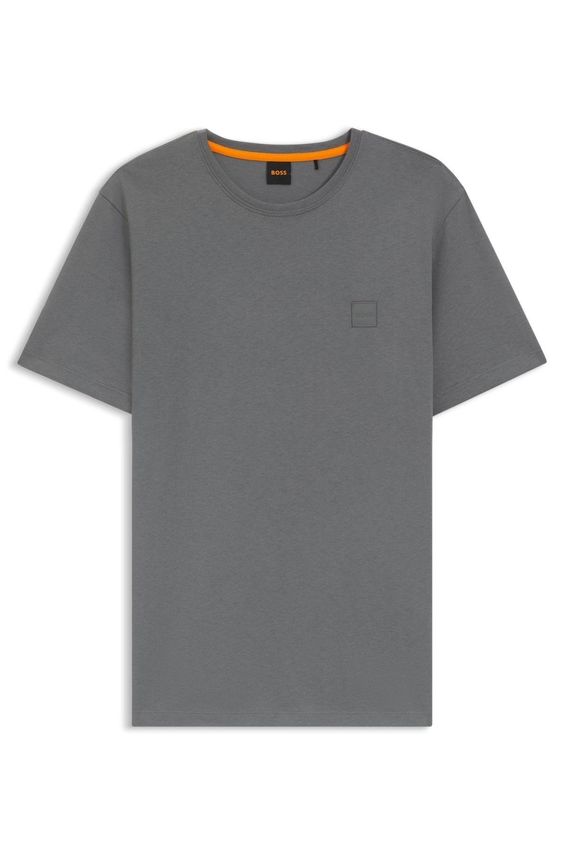 BOSS Herren-T-Shirt – Aus Mittelschwerem Jersey, Mit Logo-Aufnäher, Standardlänge