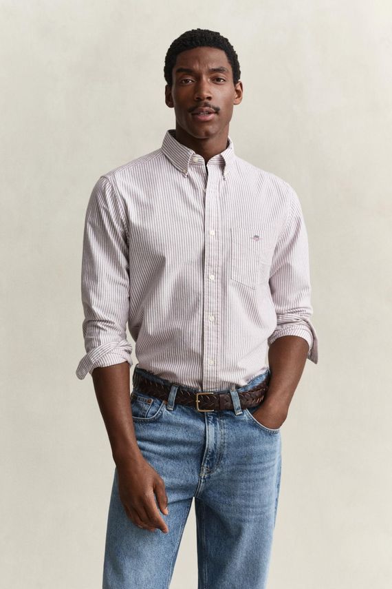 REG OXFORD BANKER STRIPE SHIRT