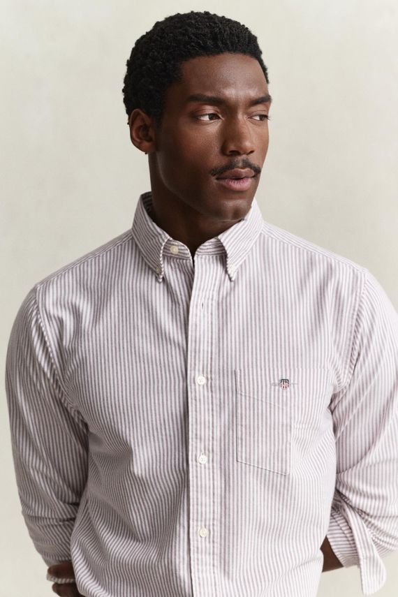 REG OXFORD BANKER STRIPE SHIRT