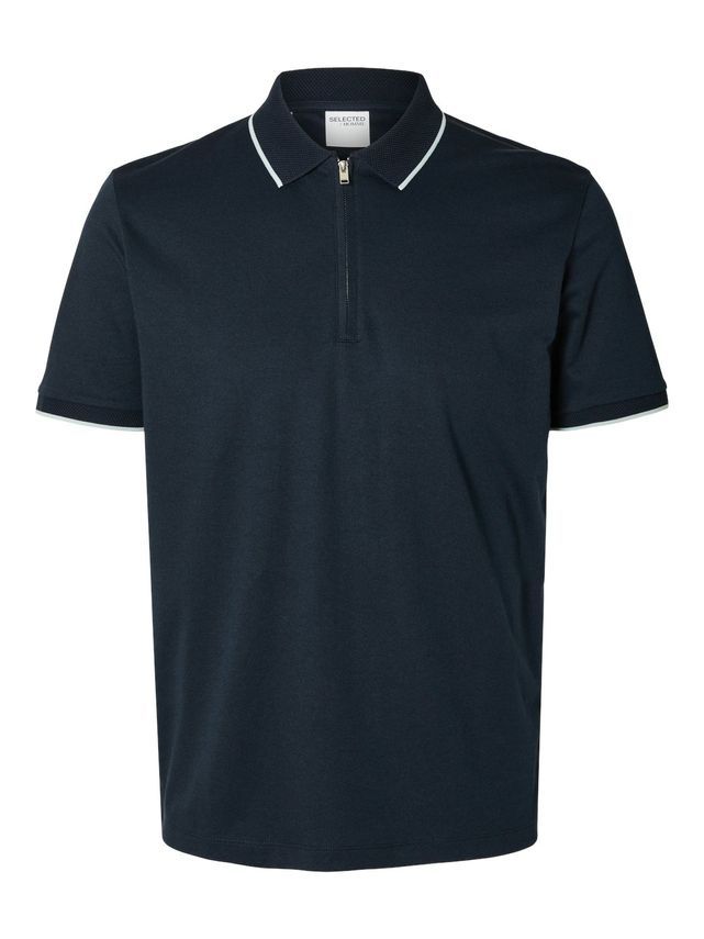 SLHFIGO ZIP SS POLO B