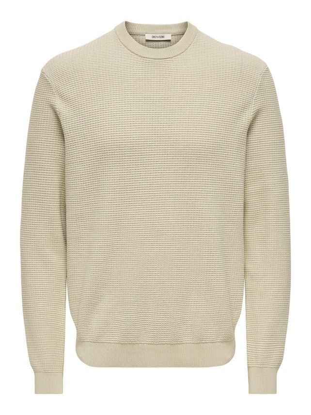 ONSDAVE REG LS CREW NECK KNIT NOOS