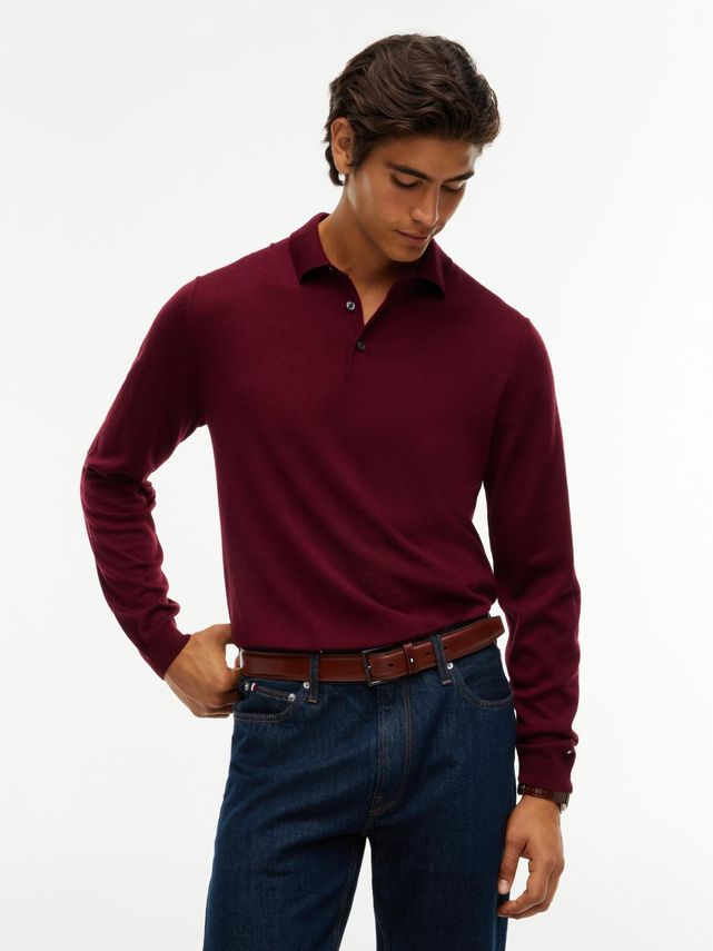 NY MERINO L/S POLO
