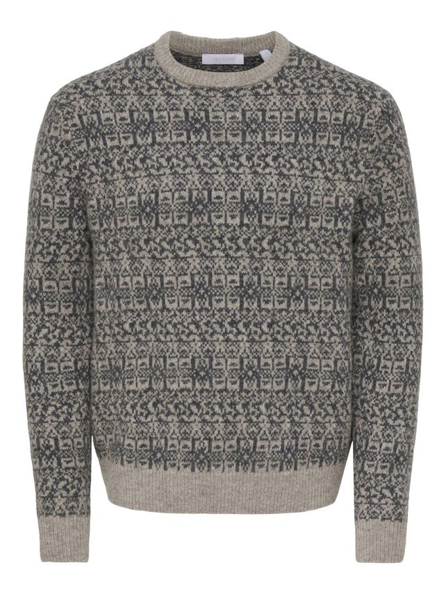 ONSSAGE REG LS WOOL BLEND CREW KNIT