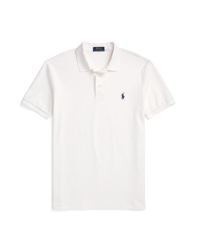 Custom Slim Fit Stretch Mesh Polo Shirt